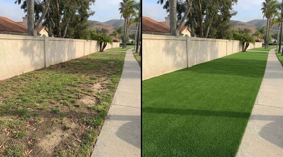 Artificial Grass on San Diego Slopes and Canyons: Base Prep, Drainage and Wind